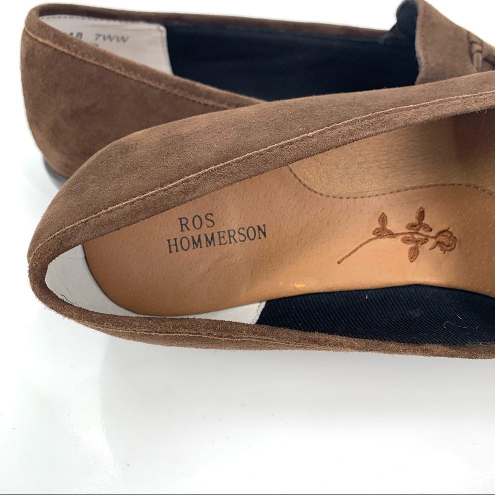 Ros Hommerson Loafers Slip On Brown Suede Tassel Moccasin Flats Loafers 7 Wide - Picture 11 of 13